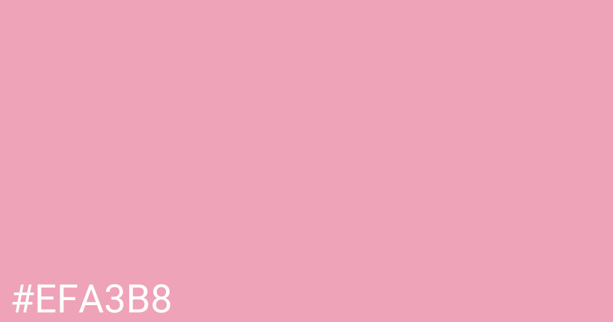 Hex color #efa3b8 graphic