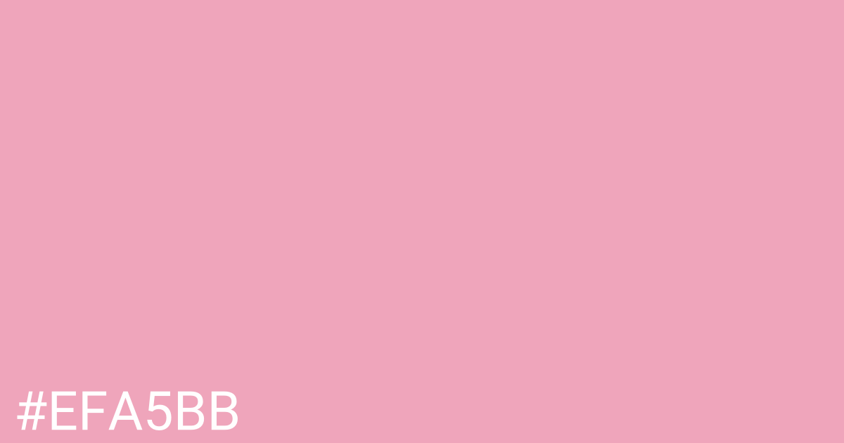 Hex color #efa5bb graphic