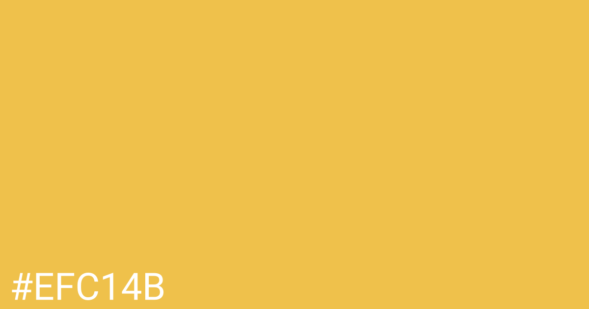 Hex color #efc14b graphic
