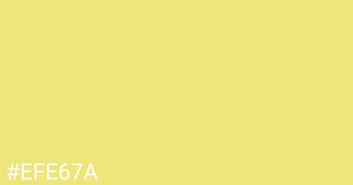 Hex color #efe67a graphic