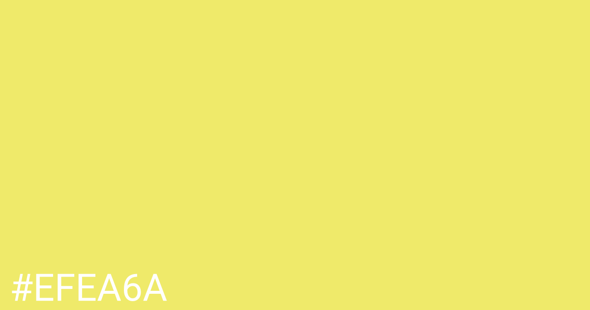 Hex color #efea6a graphic