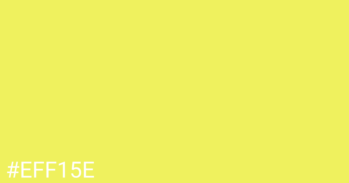 Hex color #eff15e graphic