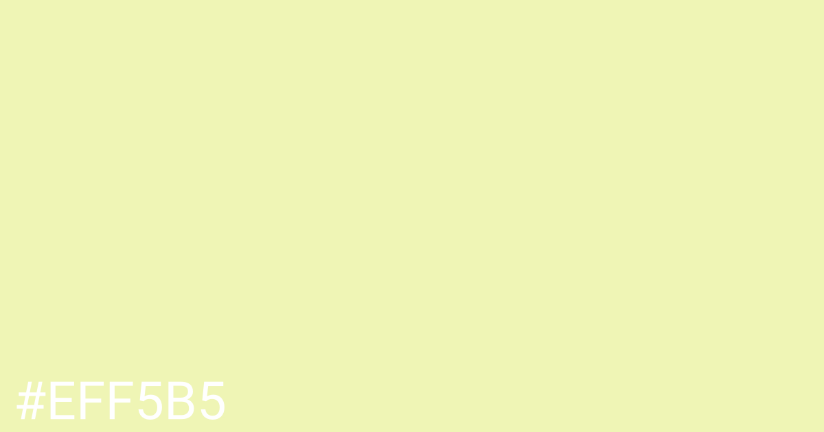 Hex color #eff5b5 graphic