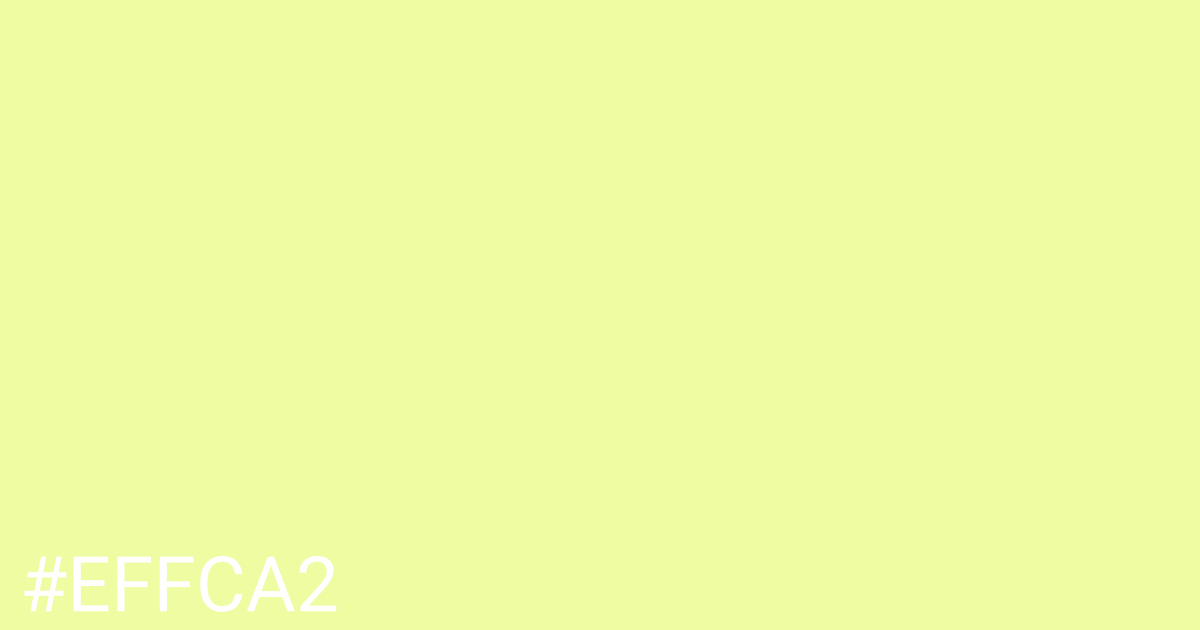 Hex color #effca2 graphic