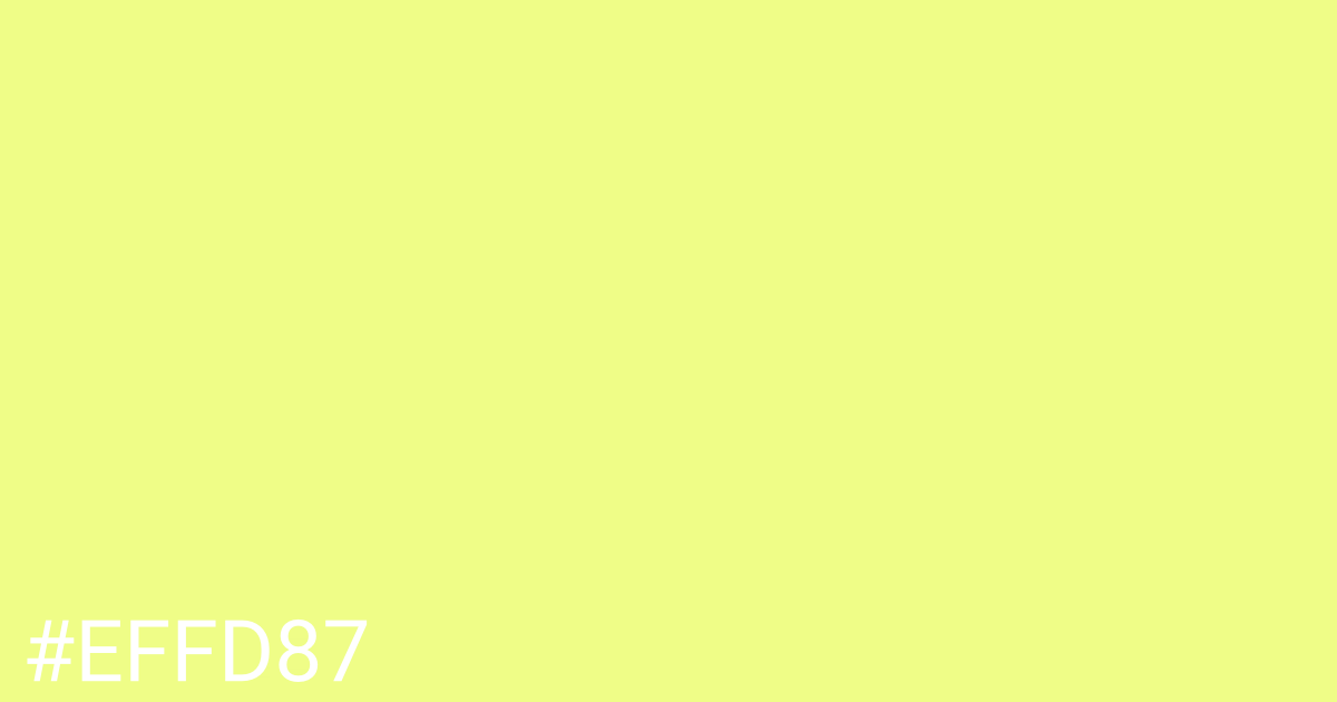 Hex color #effd87 graphic
