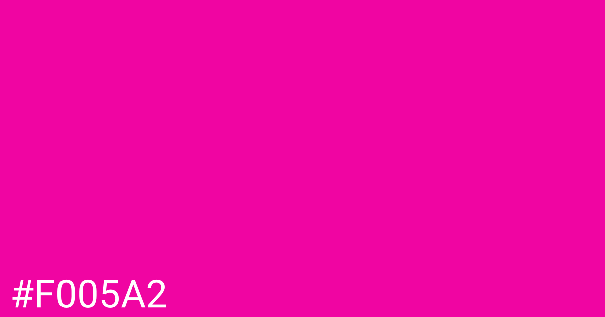 Hex color #f005a2 graphic