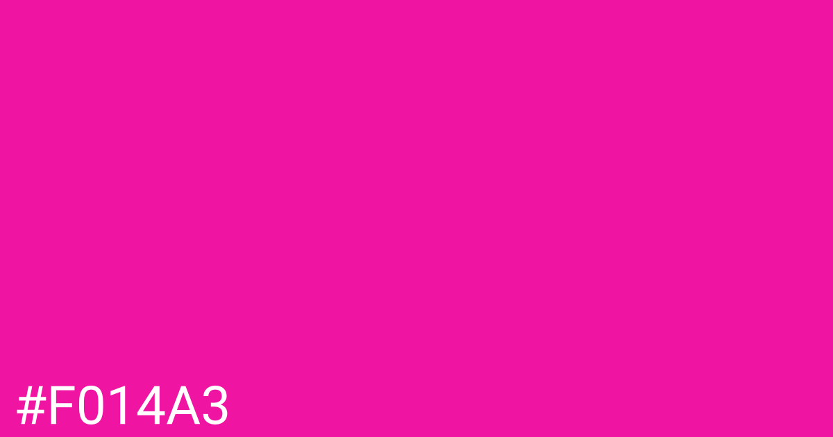 Hex color #f014a3 graphic