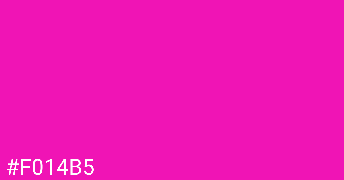 Hex color #f014b5 graphic