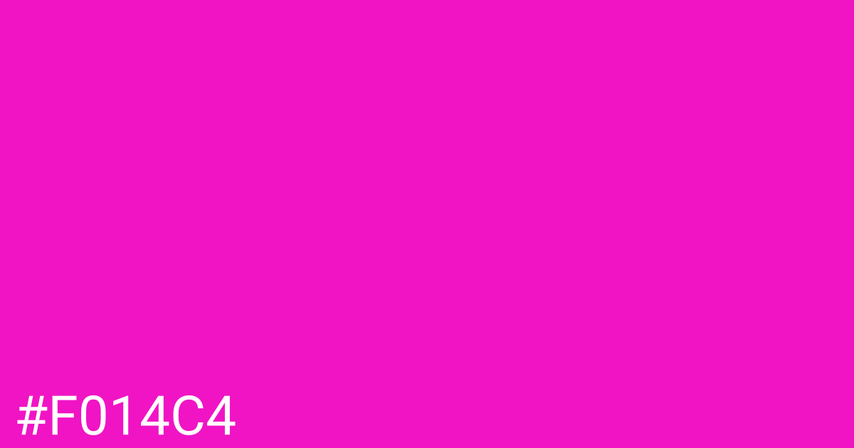 Hex color #f014c4 graphic