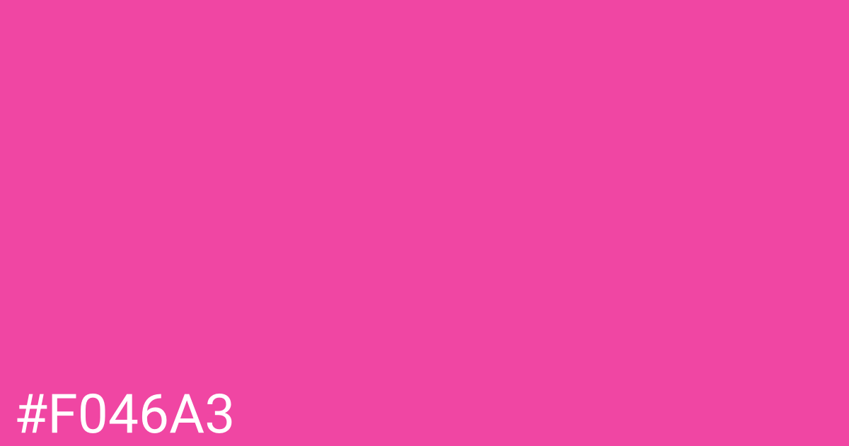 Hex color #f046a3 graphic