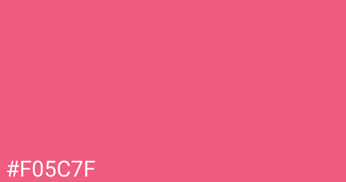Hex color #f05c7f graphic