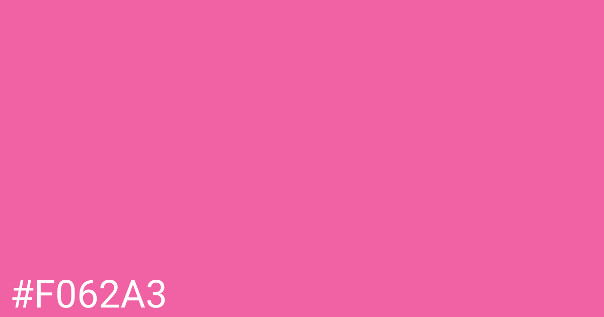 Hex color #f062a3 graphic