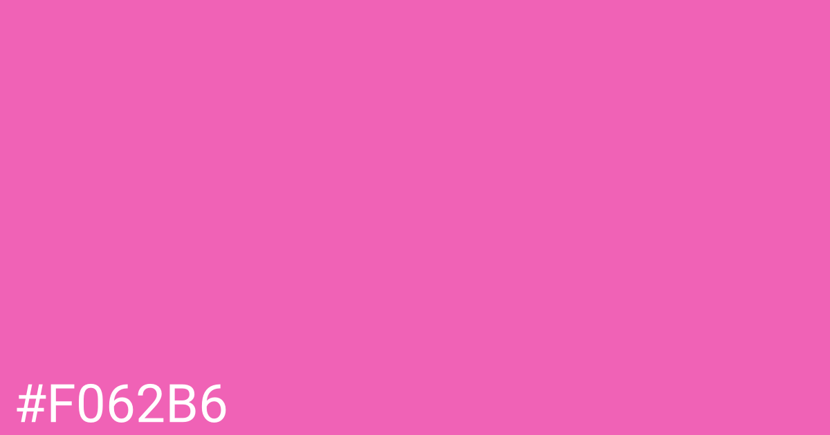 Hex color #f062b6 graphic
