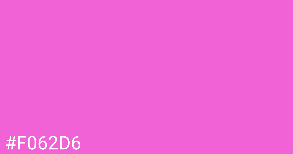 Hex color #f062d6 graphic