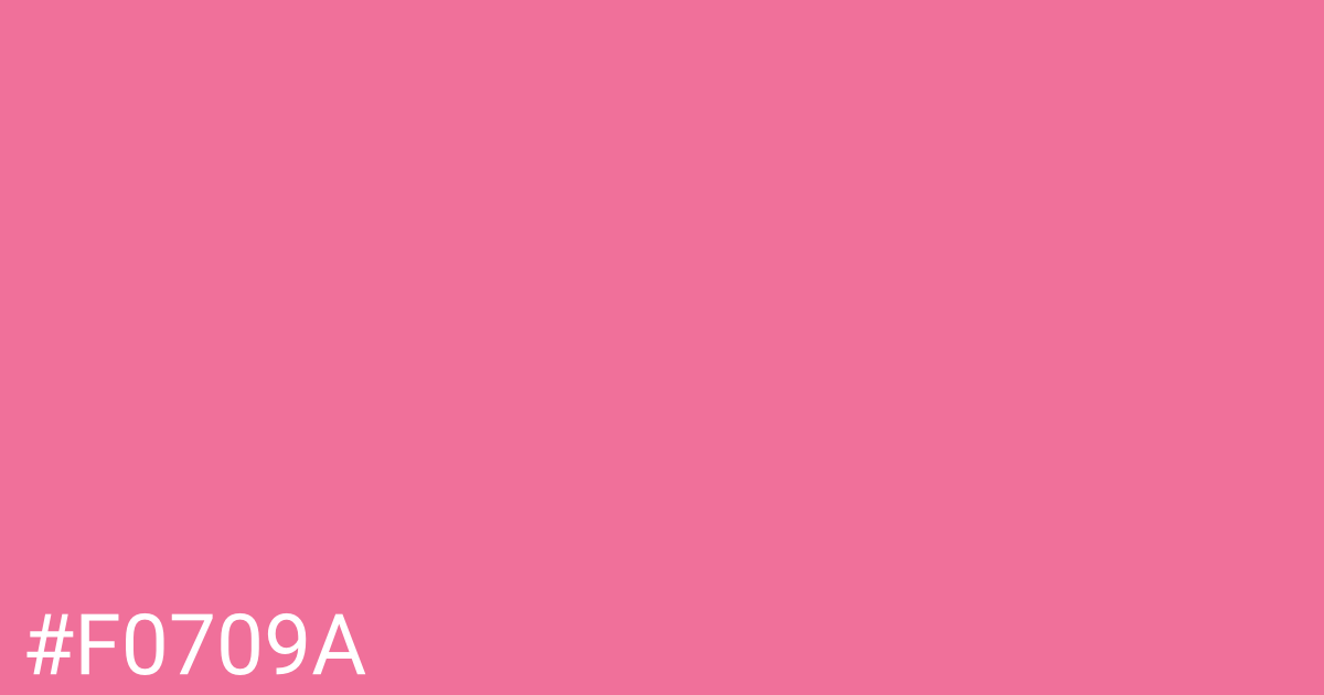 Hex color #f0709a graphic