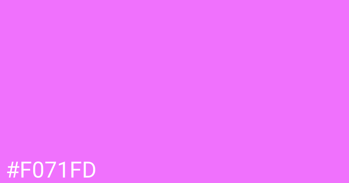 Hex color #f071fd graphic