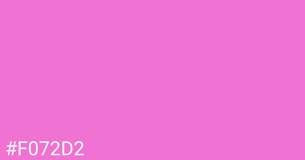 Hex color #f072d2 graphic