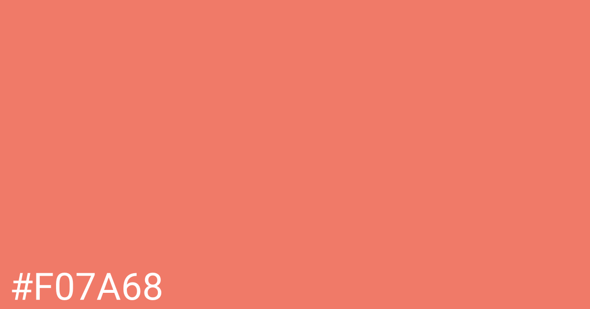 Hex color #f07a68 graphic