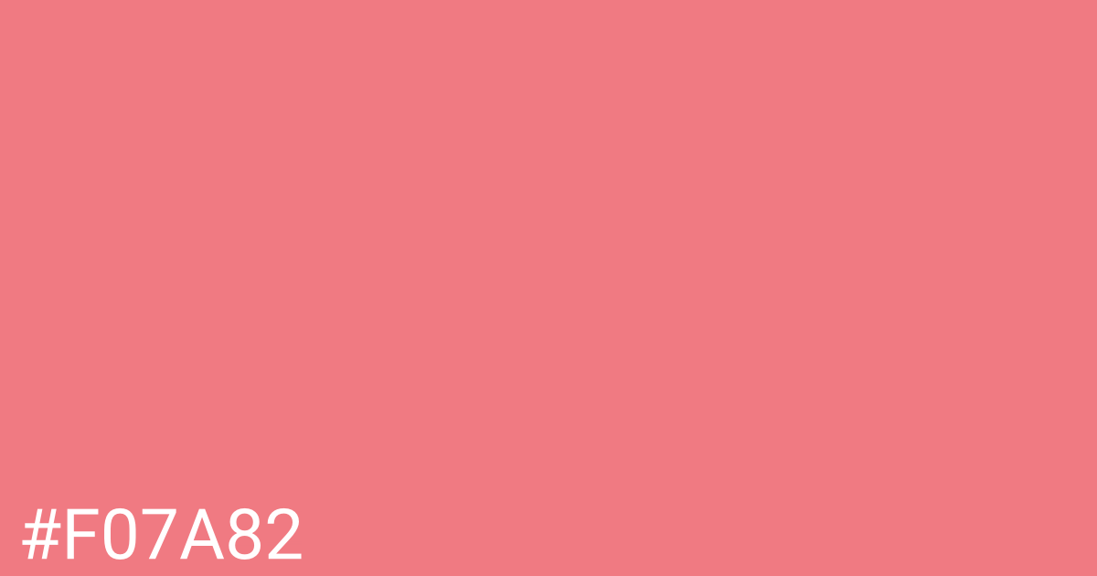 Hex color #f07a82 graphic