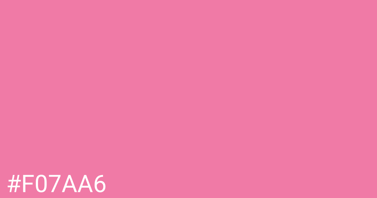 Hex color #f07aa6 graphic