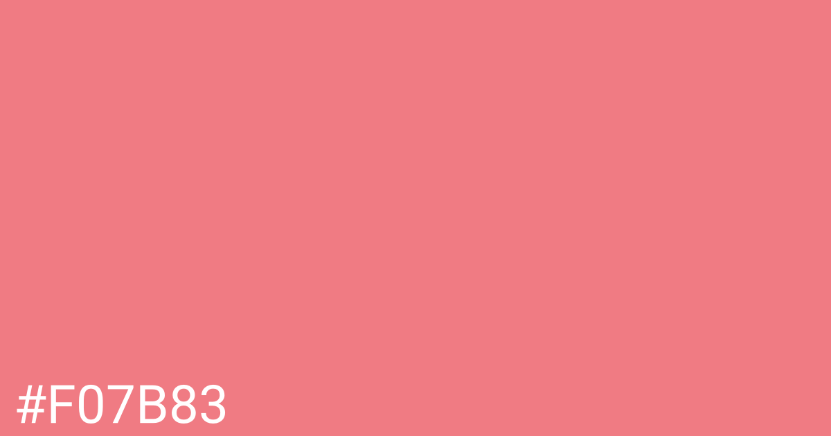 Hex color #f07b83 graphic