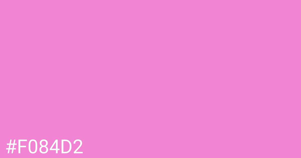 Hex color #f084d2 graphic