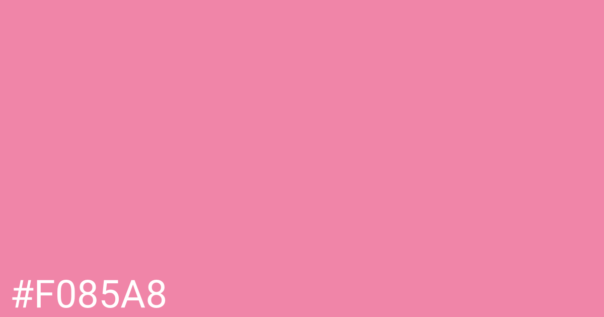 Hex color #f085a8 graphic