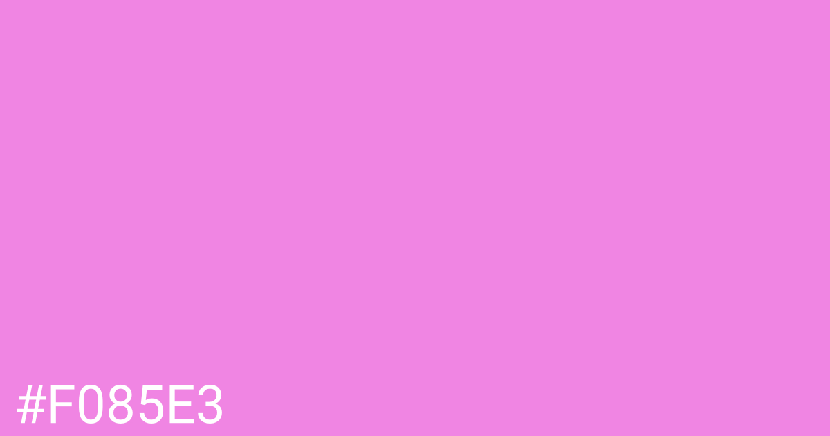 Hex color #f085e3 graphic
