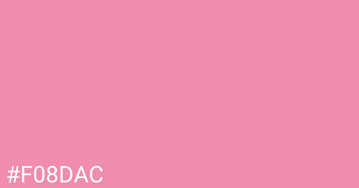 Hex color #f08dac graphic