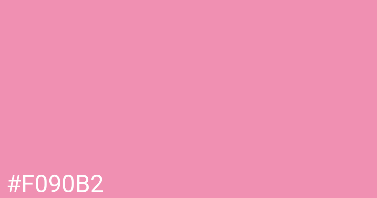 Hex color #f090b2 graphic