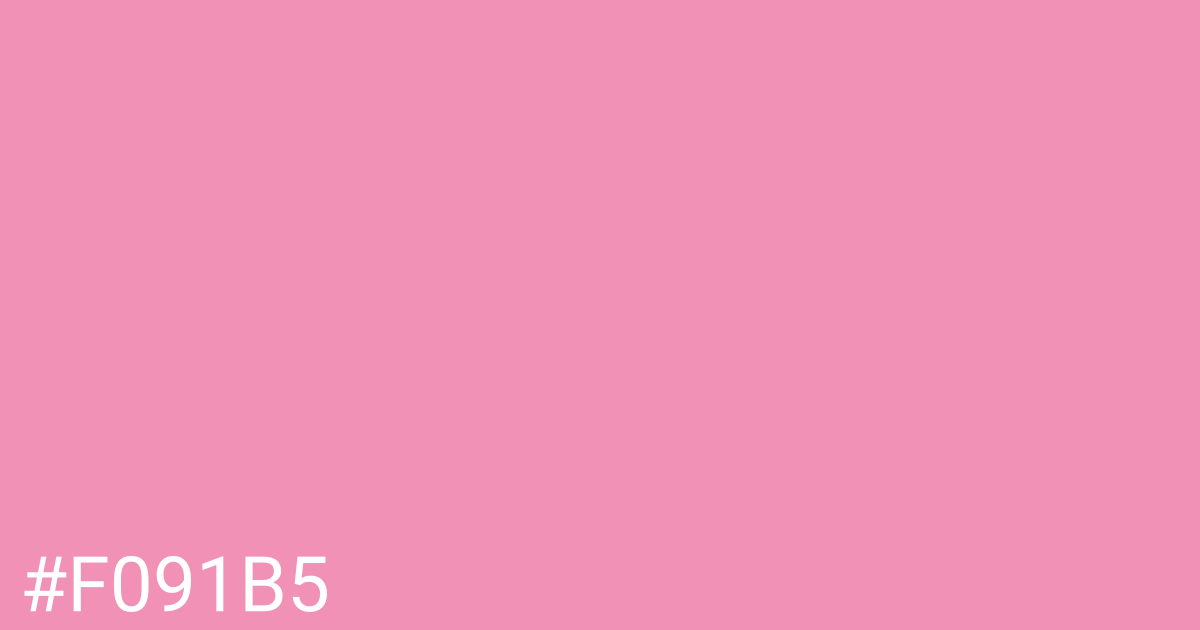 Hex color #f091b5 graphic