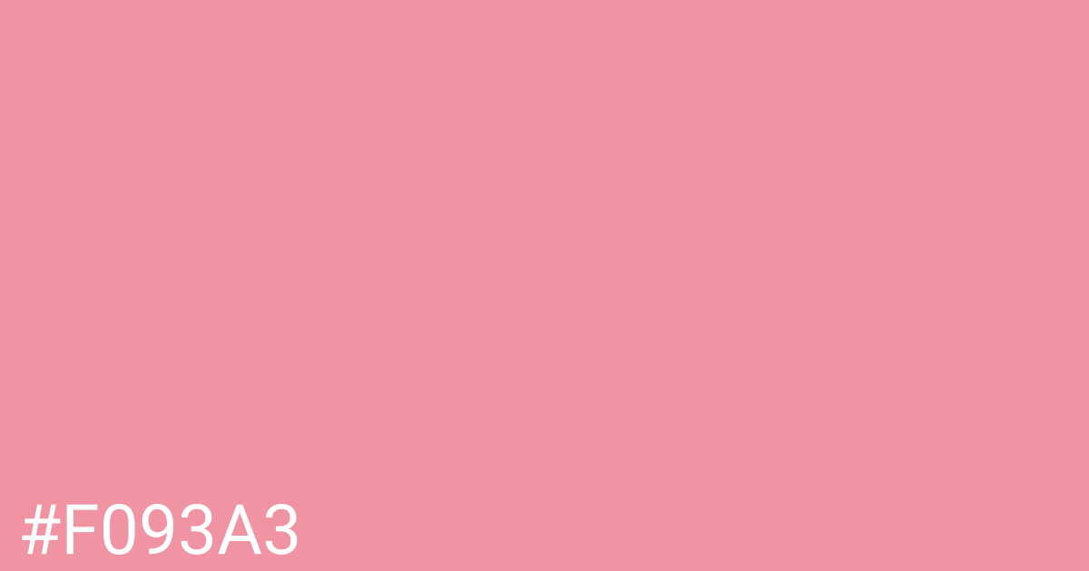 Hex color #f093a3 graphic