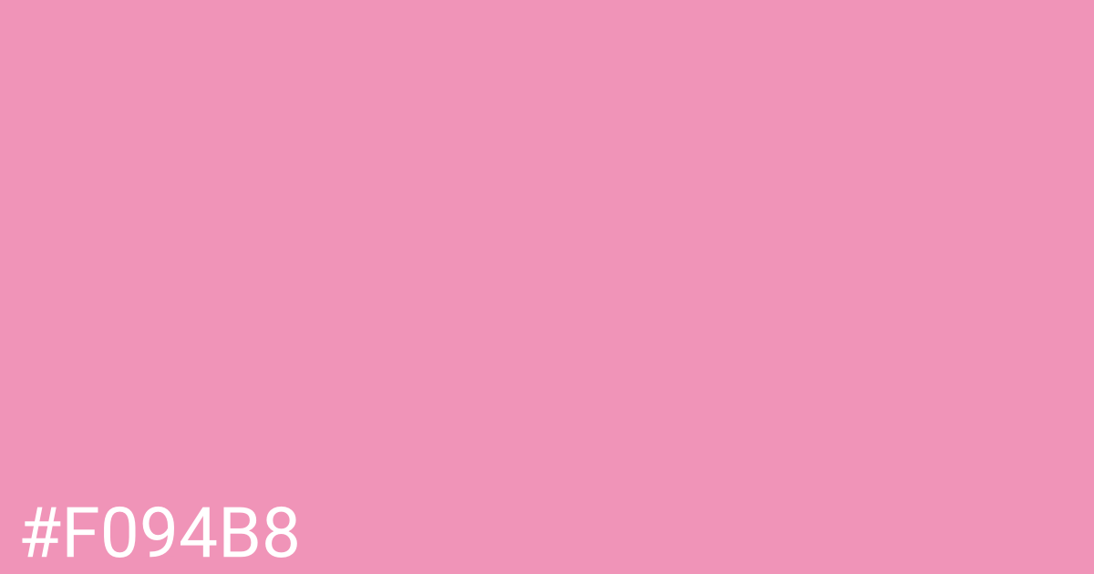 Hex color #f094b8 graphic