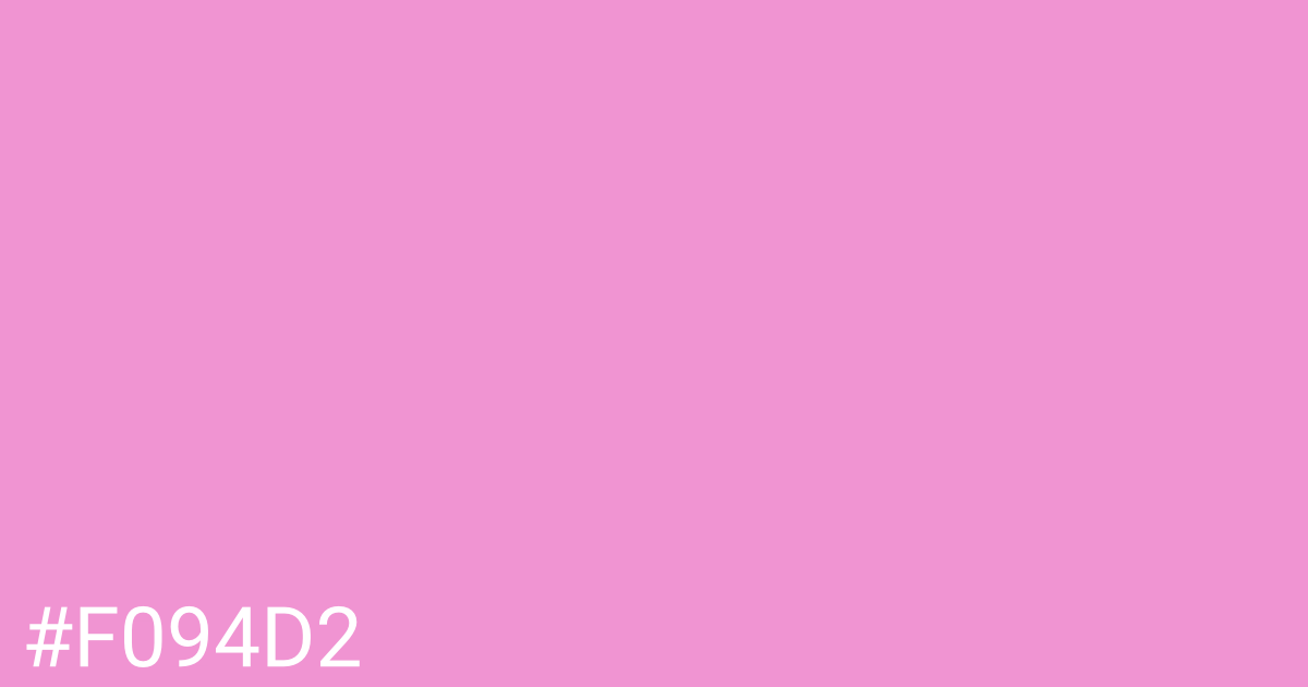 Hex color #f094d2 graphic