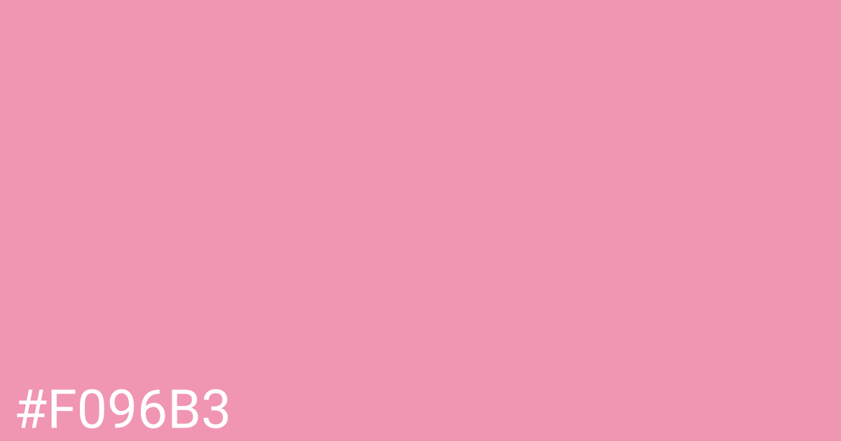 Hex color #f096b3 graphic