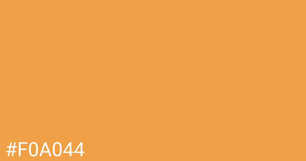 Hex color #f0a044 graphic