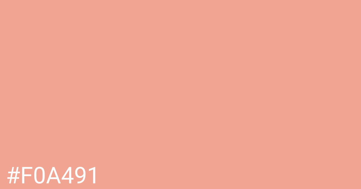 Hex color #f0a491 graphic