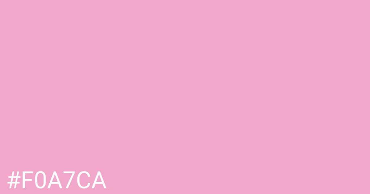 Hex color #f0a7ca graphic