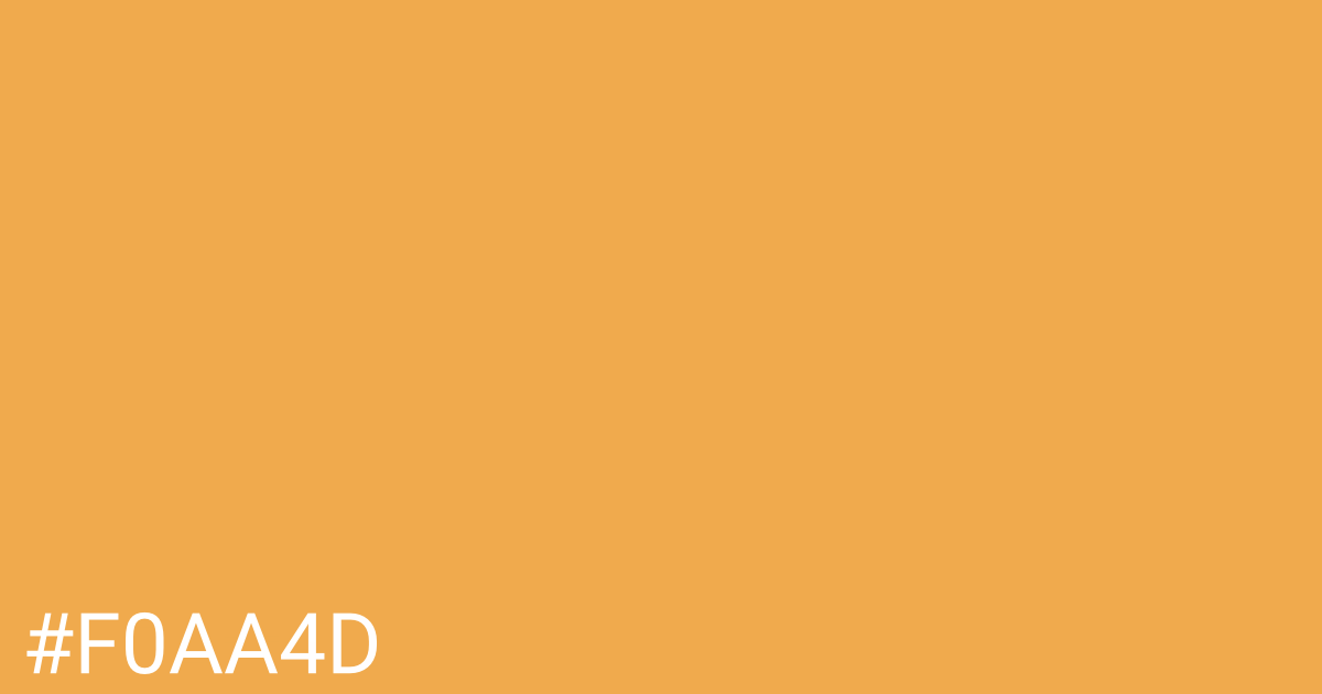 Hex color #f0aa4d graphic
