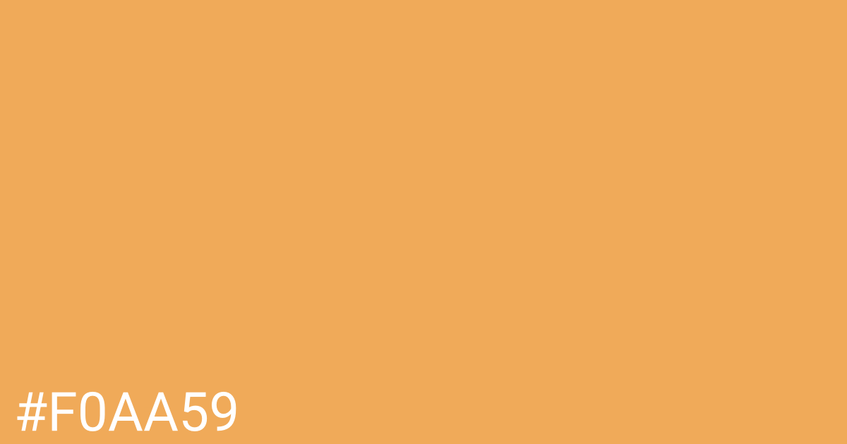Hex color #f0aa59 graphic