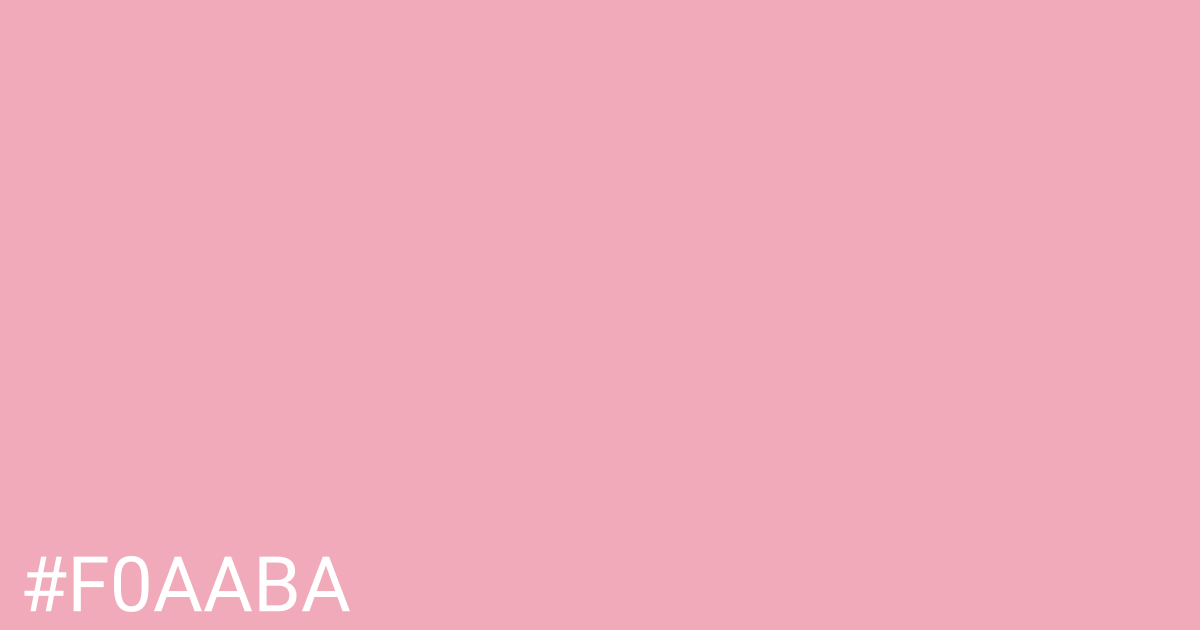 Hex color #f0aaba graphic