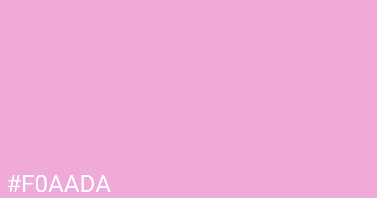 Hex color #f0aada graphic