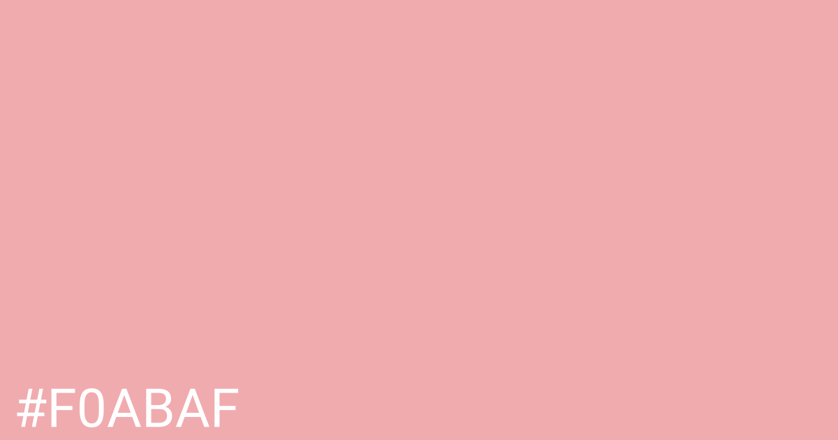 Hex color #f0abaf graphic