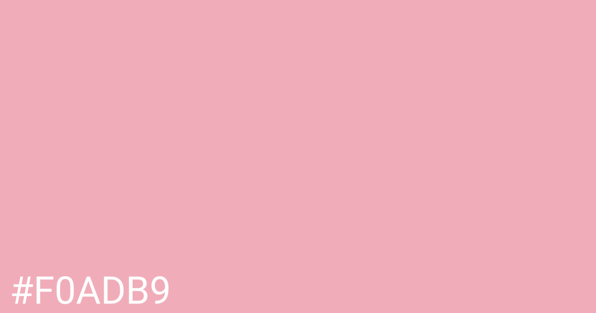 Hex color #f0adb9 graphic