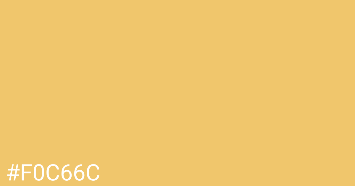 Hex color #f0c66c graphic