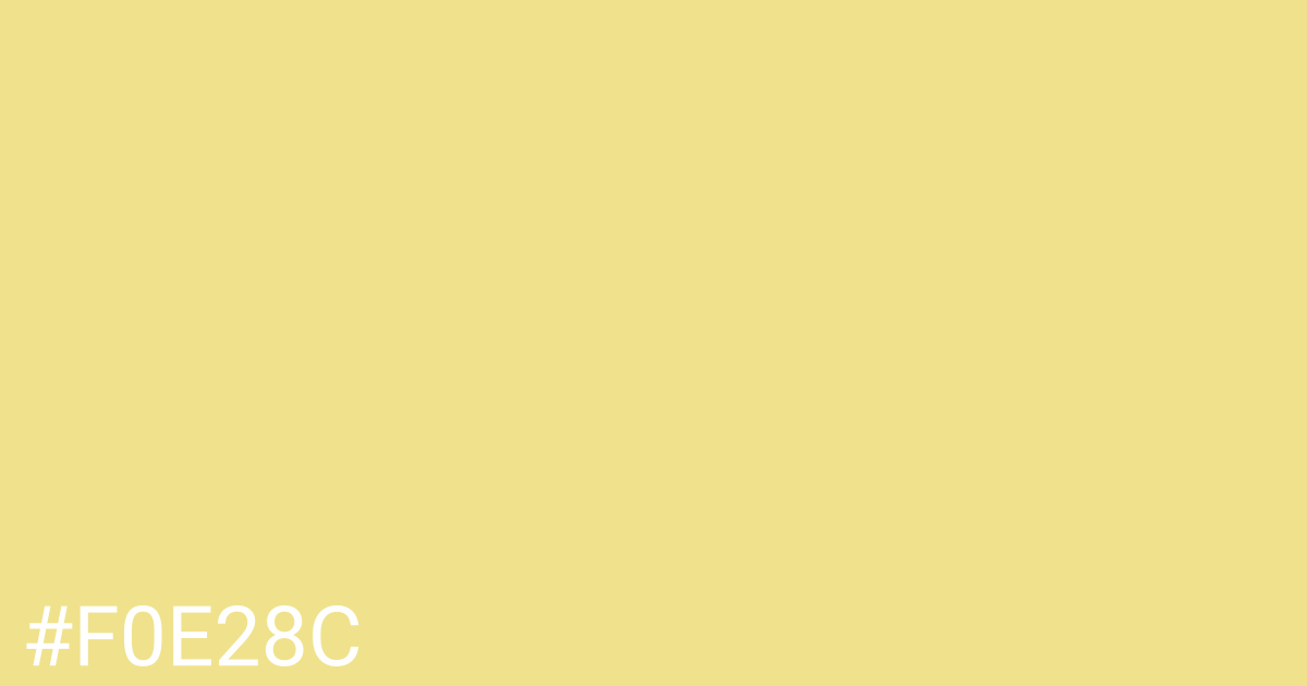 Hex color #f0e28c graphic