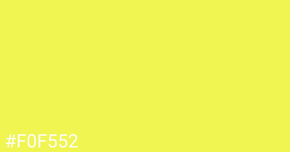 Hex color #f0f552 graphic