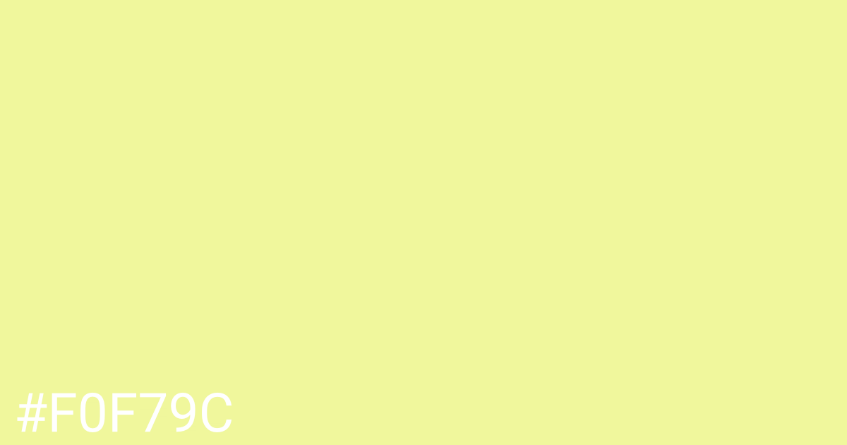 Hex color #f0f79c graphic