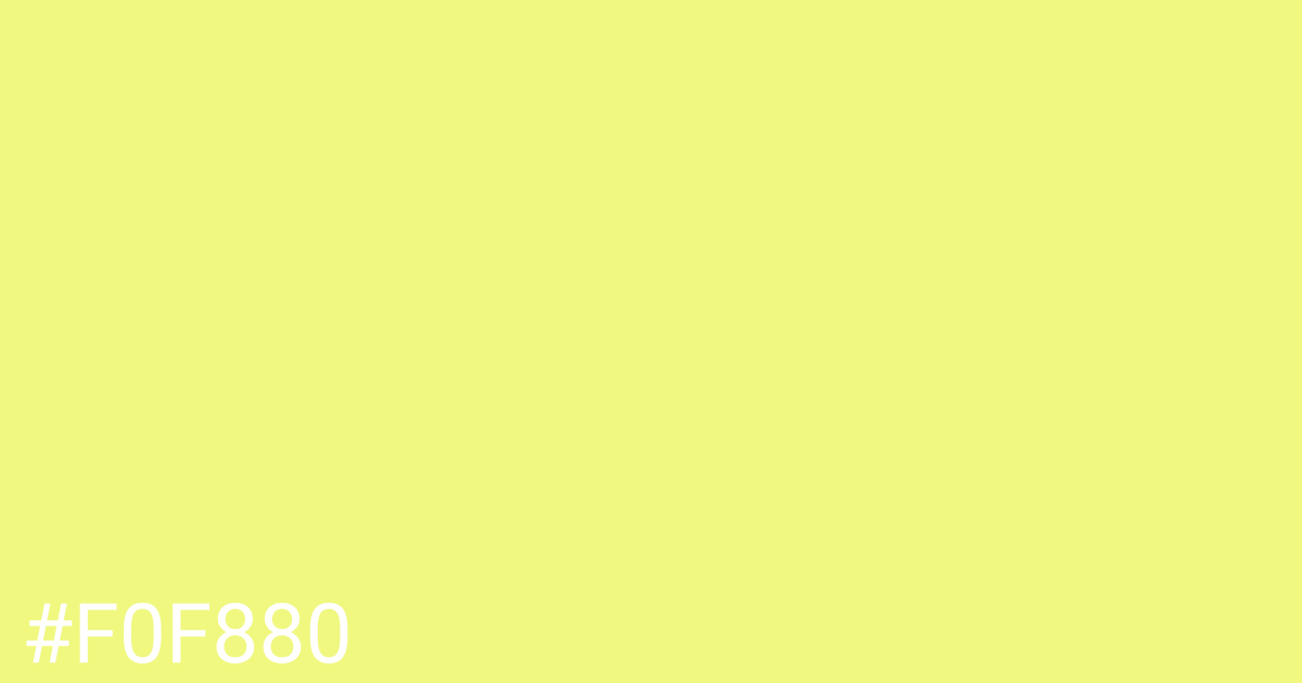 Hex color #f0f880 graphic