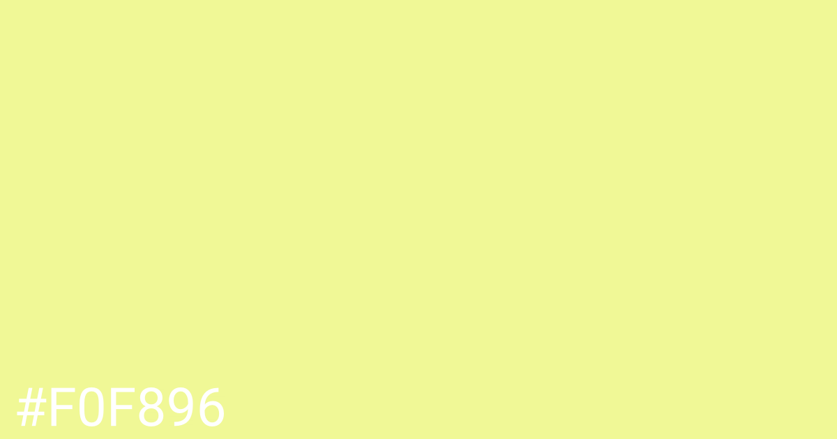 Hex color #f0f896 graphic